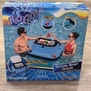 H2O Go! Glacial Sport Cooler NEW Summer Pool Party Inflatable Floating Cooler